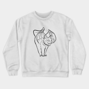 gargoyle cat Crewneck Sweatshirt